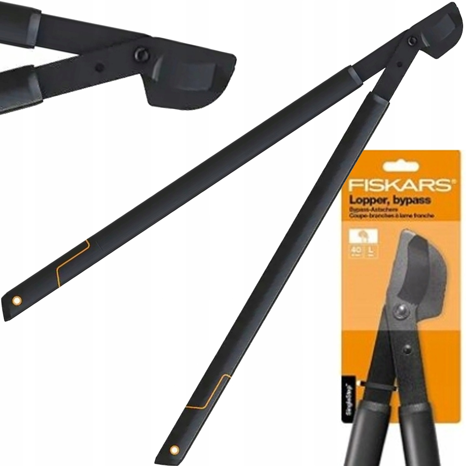 Fiskars Sekator Nożycowy Dwuręczny Do Gałęzi Drzew L38 40mm SingleStep