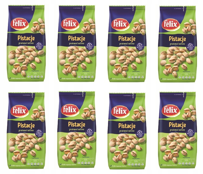 Levně 8 x 360 g Felix Pistácie pražené a solené Karton