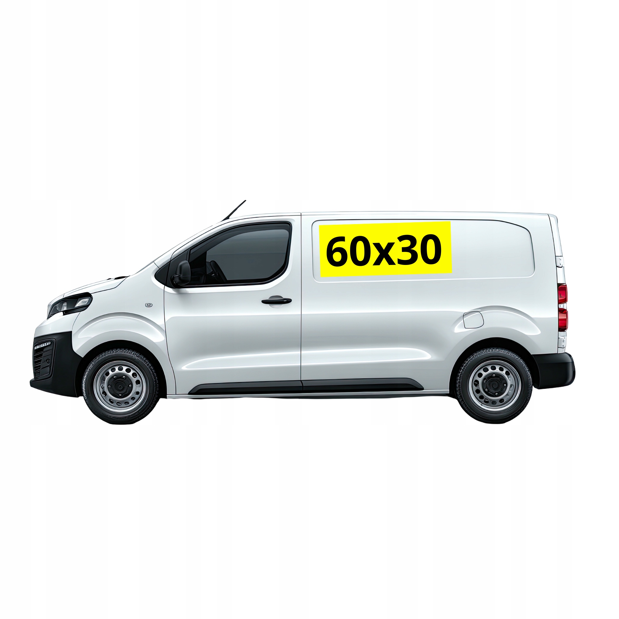 Magnes na Auto 60x30 cm | REKLAMA MAGNETYCZNA Gruby + Twój Nadruk UV