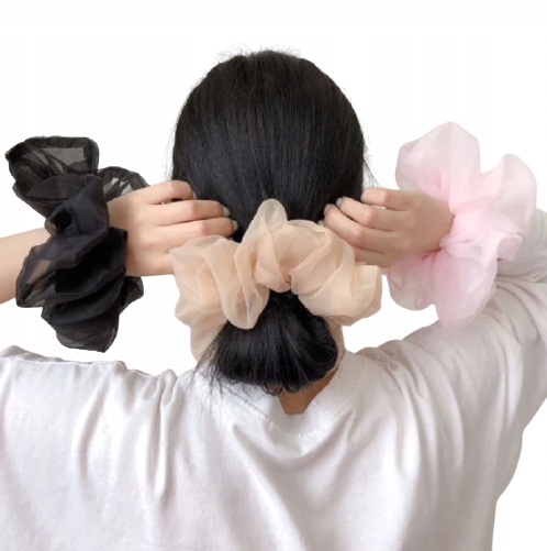 

Zestaw 3 Gumek Do Włosów Duże Tiulowe