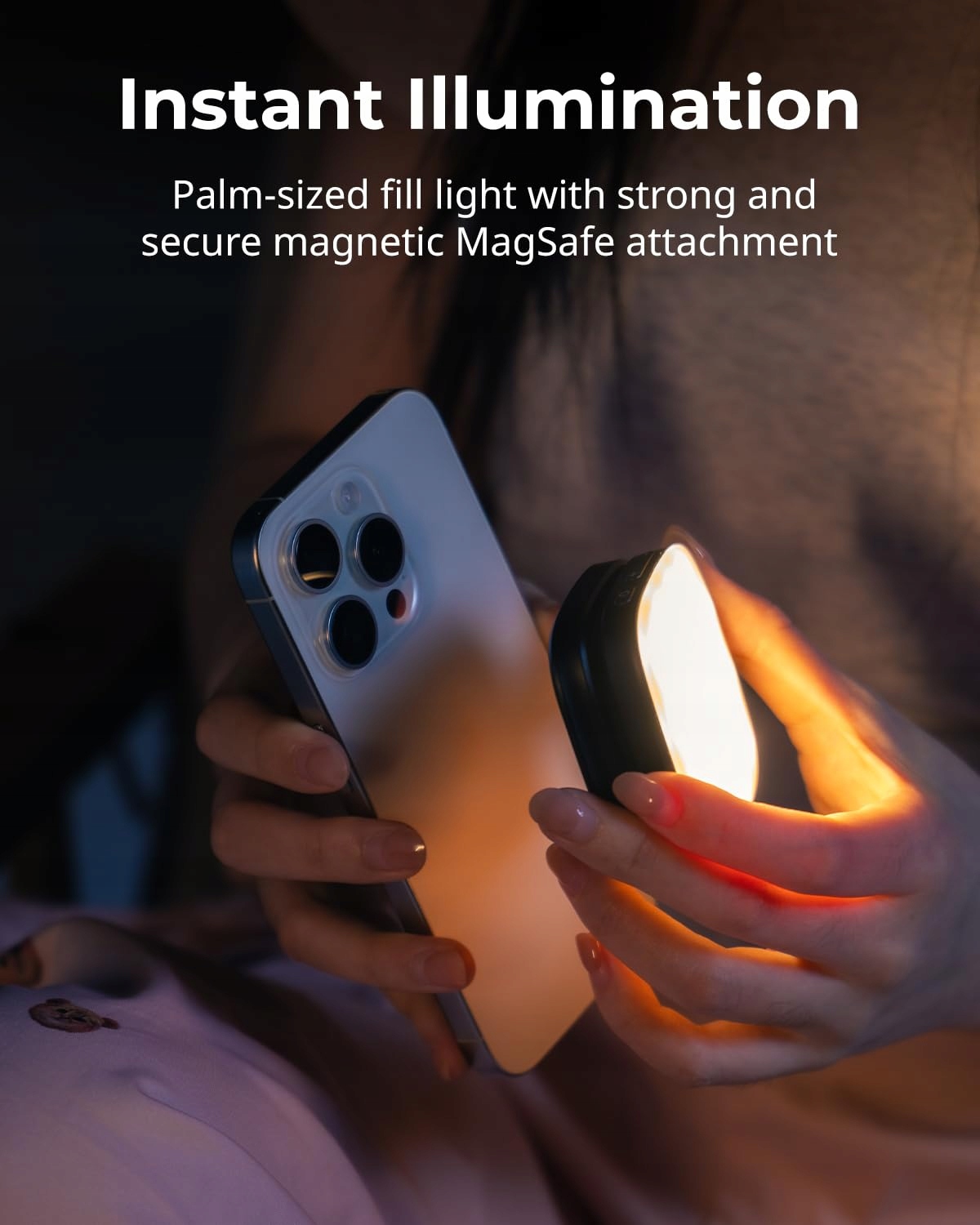 SMALLRIG Vibe P48 Mobile Phone LED Video Light Magnetyczne światło — miniatura 4