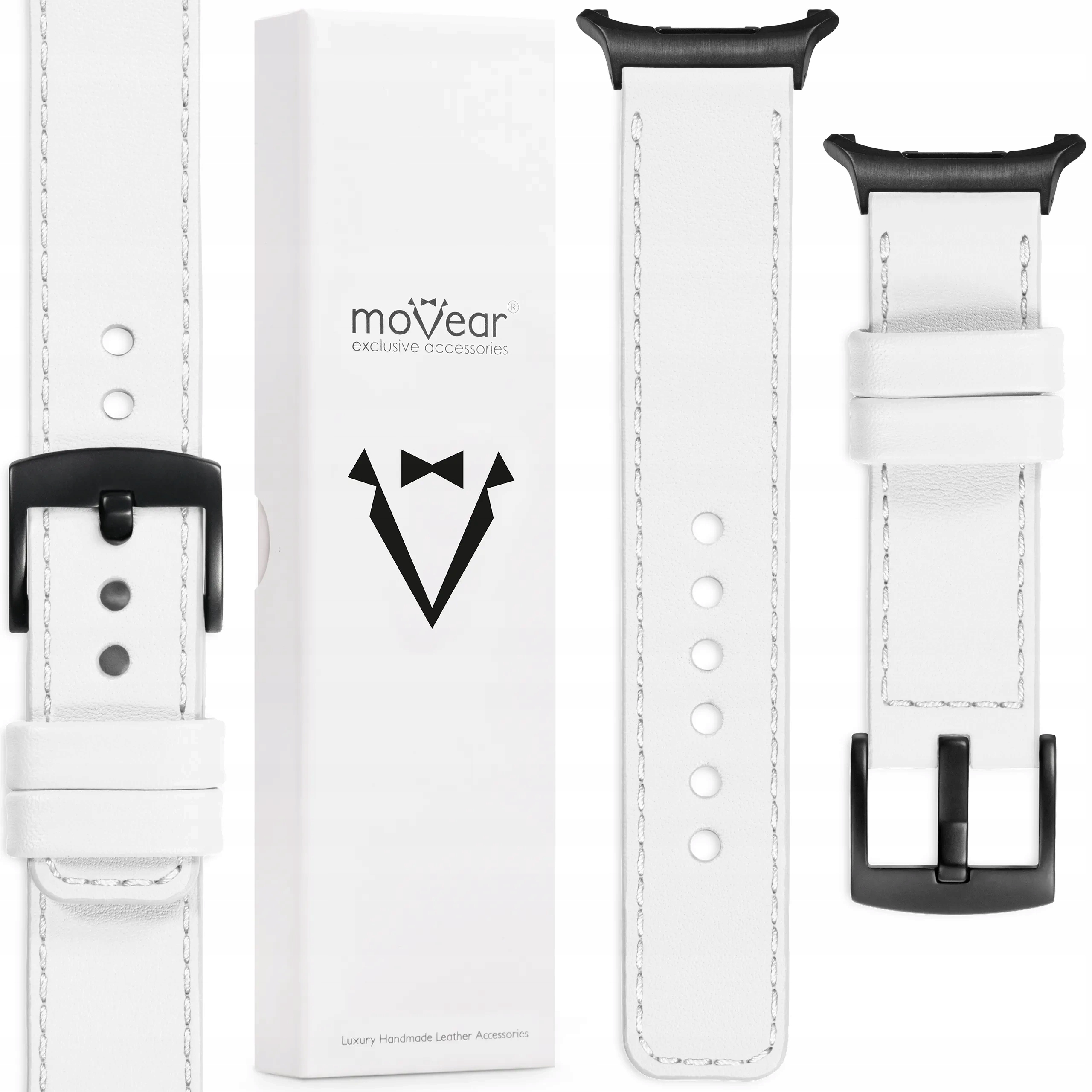 Pásek Samsung Galaxy Watch Ultra 24 mm Bílý, vysoce kvalitní Movear