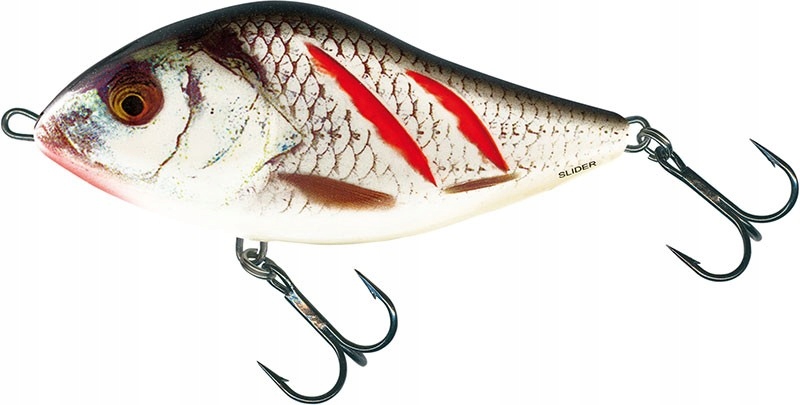 Wobler Salmo Slider 7cm 17g Pływający Wounded Real Grey QSD274