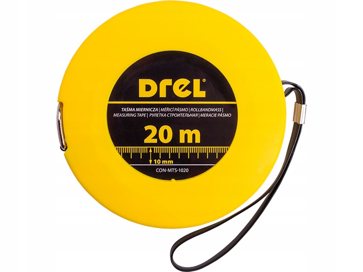 DREL TAŚMA MIERNICZA MIARA MIARKA STALOWA ZWIJANA 20m EAN (GTIN) 5902143166764