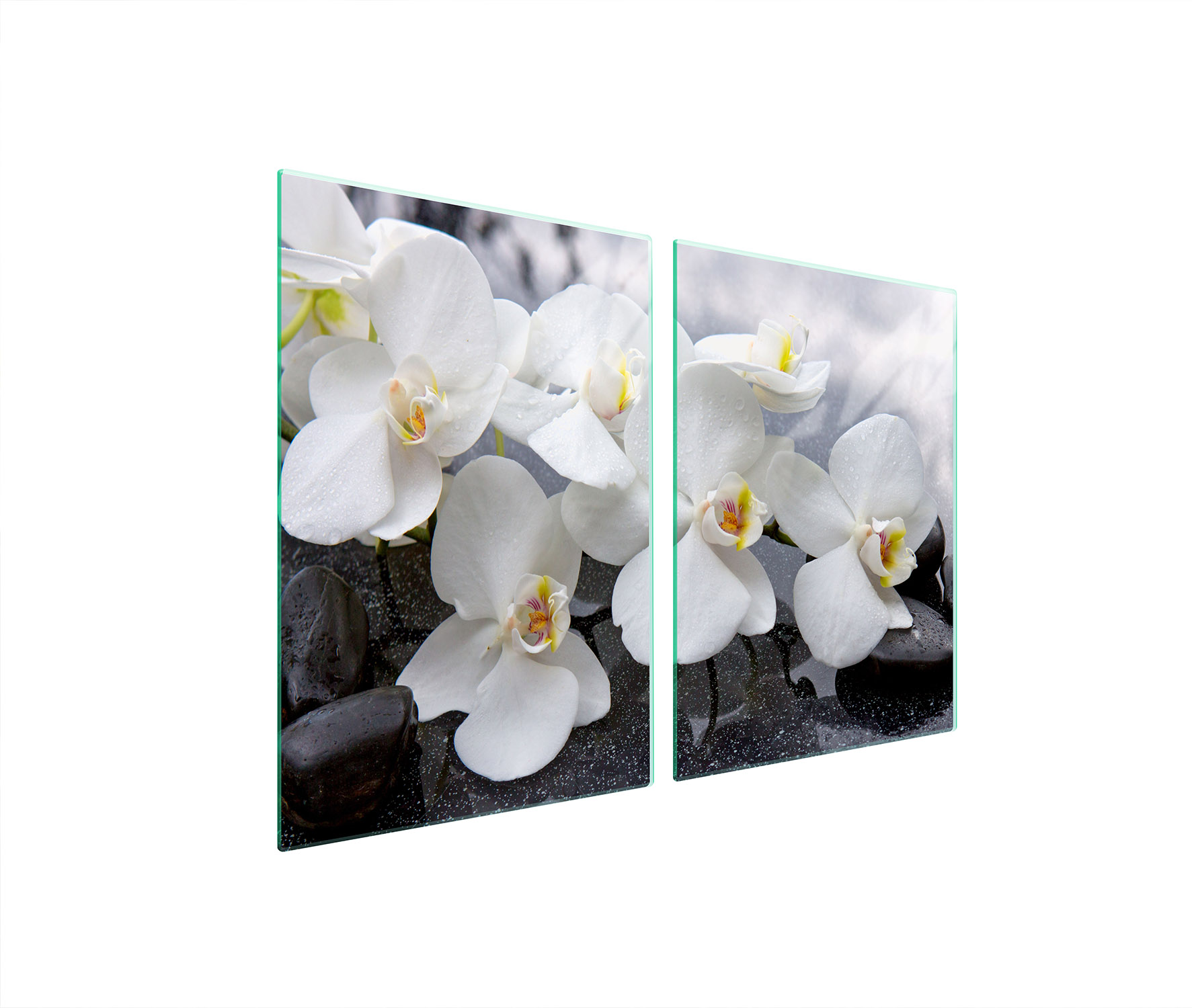 Ochranná Skleněná Deska Do Kuchyně 2x45x52 Orchidej Tvrzené Sklo