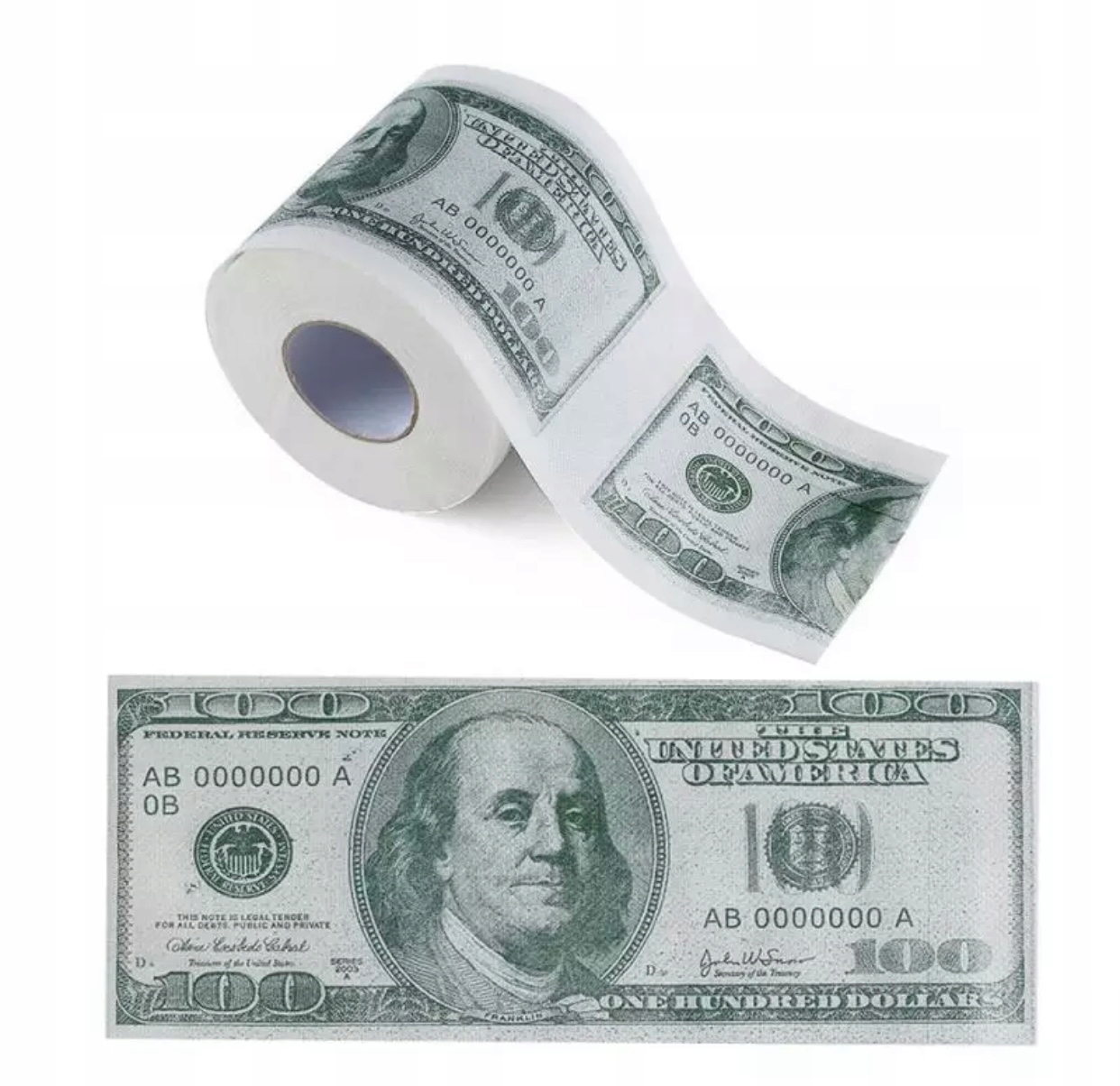 Papier Toaletowy Dolar dolary banknoty z nadrukiem