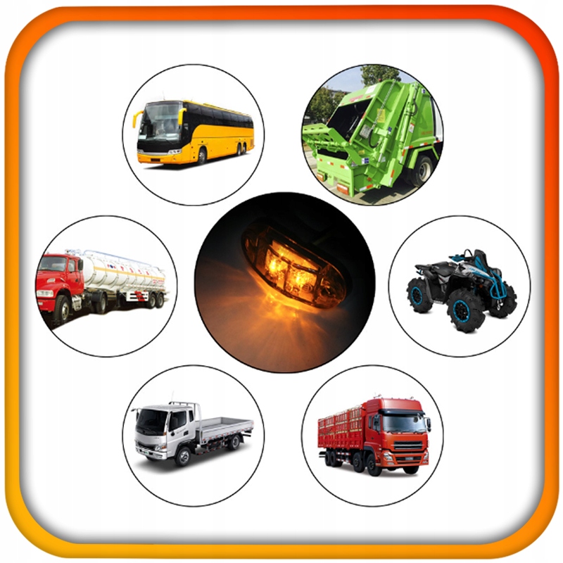 10x LAMPA OBRYSOWA OBRYSÓWKA DIODOWA LED POMARAŃCZOWA Rodzaj lampy uniwersalna