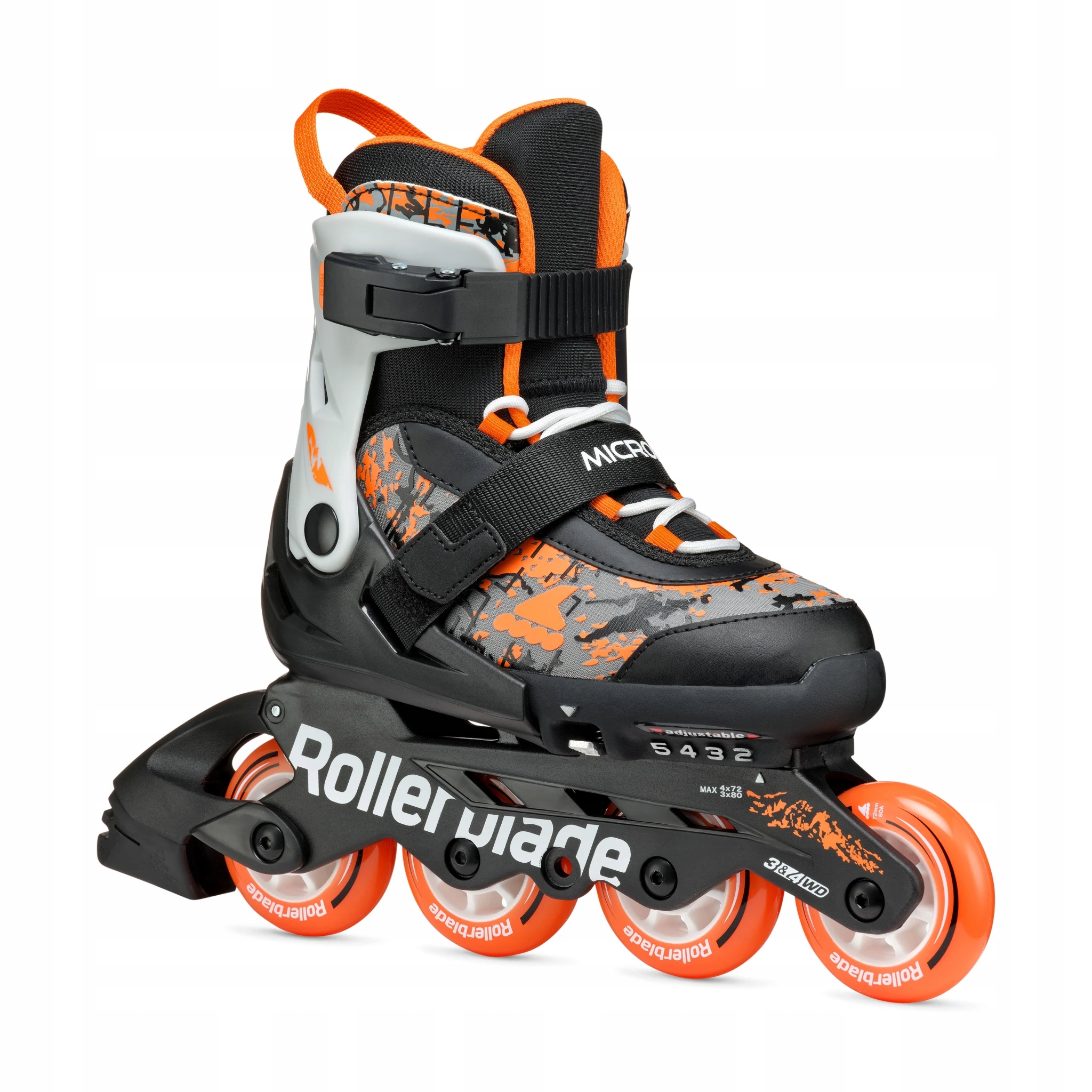 Kolečkové Brusle pro děti Rollerblade Microblade Sl Black Orange 36,5-40,5 23-26 cm