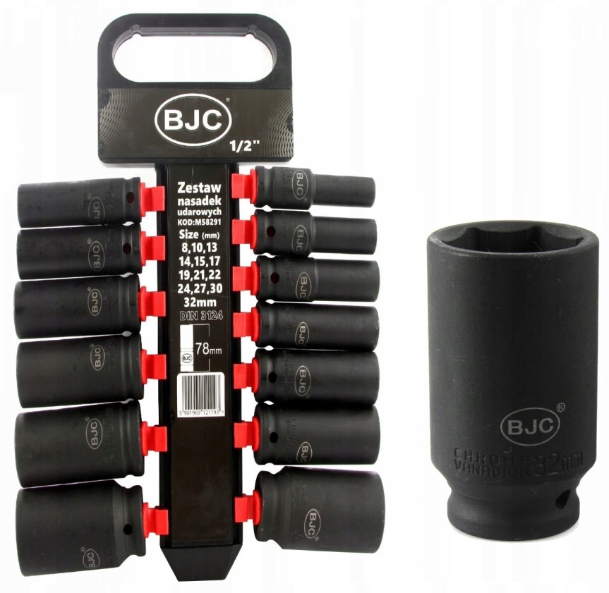 NASADKI UDAROWE ZESTAW NASADEK BJC 8-32 mm 1/2