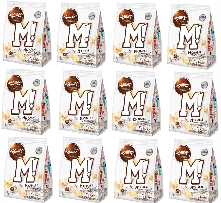 12x 245g Wawel Michałki Białe Cukierki Karton