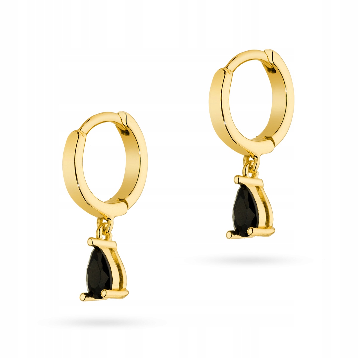 Stříbrné Náušnice 925 Kolečka se slzami a zirkony