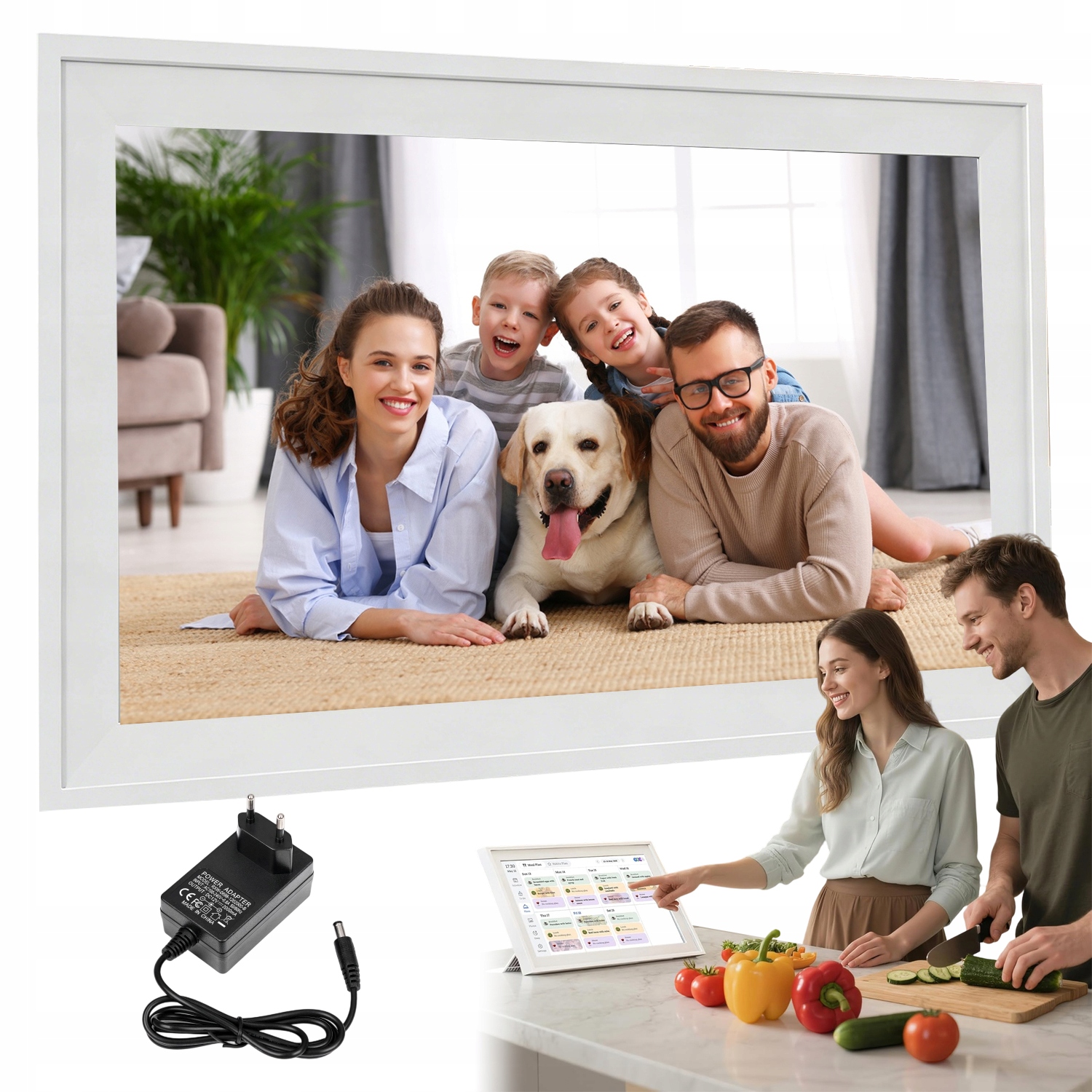 Rámeček Digitální Na Fotografie Wifi 15.6" 32GB Dotykový Fotorámeček Wifi Dotykový