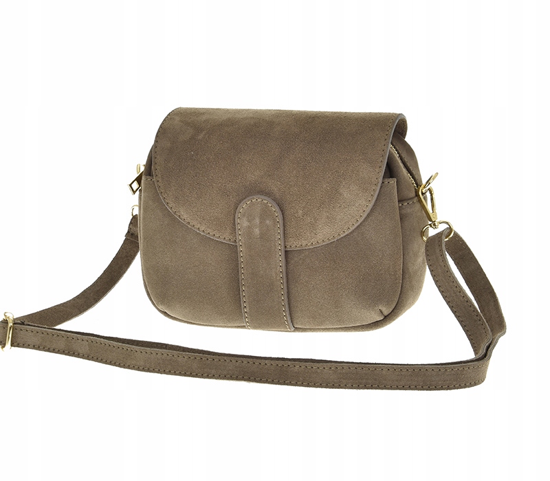 Laura Biaggi kabelka přes rameno přírodní semišová kůže béžová Mocha