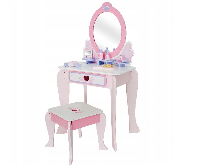 MINI MATERS DREWNIANY ZESTAW PIĘKNOŚCI KOSMETYCZKA 8 elementów PREZENT Materiał drewno