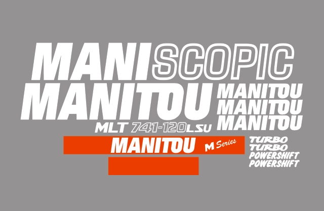 Samolepky s nálepkou Manitou Mlt 741-120 Lsu