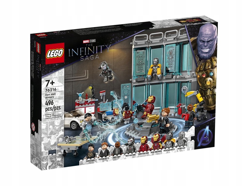 Lego Marvel Iron Manova zbrojovka 76216 Nové