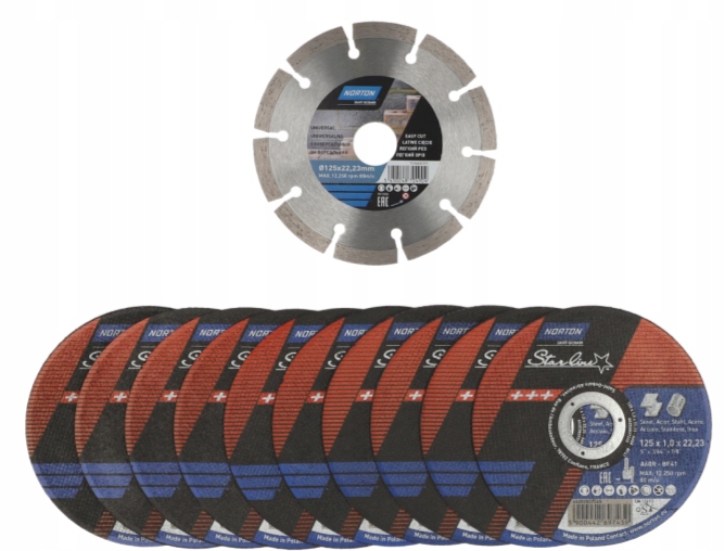 

Tarcza Do Metalu Betonu Inox Norton Starline 11SZT