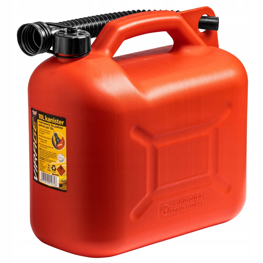 KANISTER REZERWOWY DO PALIWA 10L CZERWONY - MOJE AUTO VIRAGE Marka Moje Auto