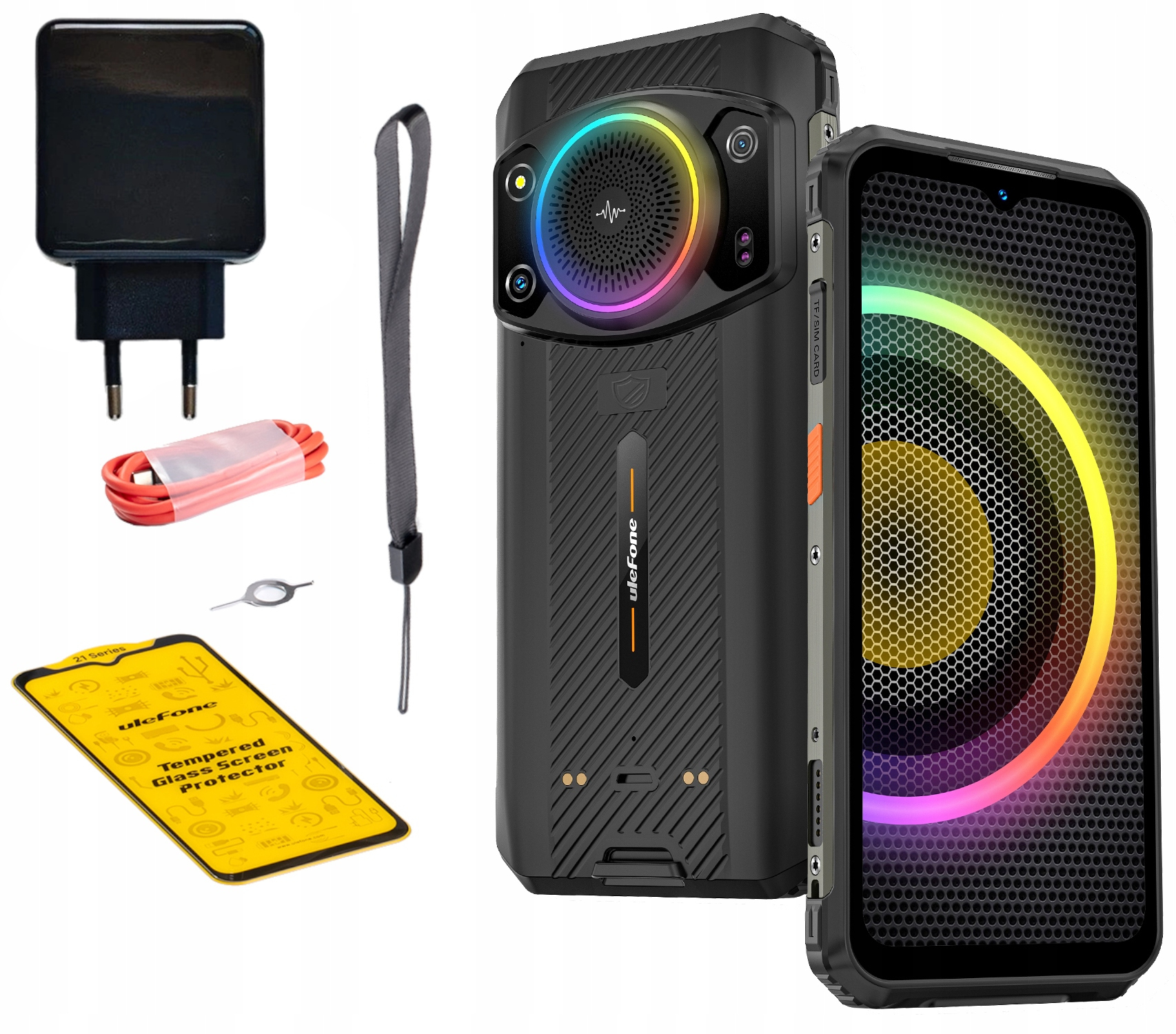 Ulefone Armor 21 Pancerny Smartfon 8/256GB 4G 9600mAh 64M Ładowarka