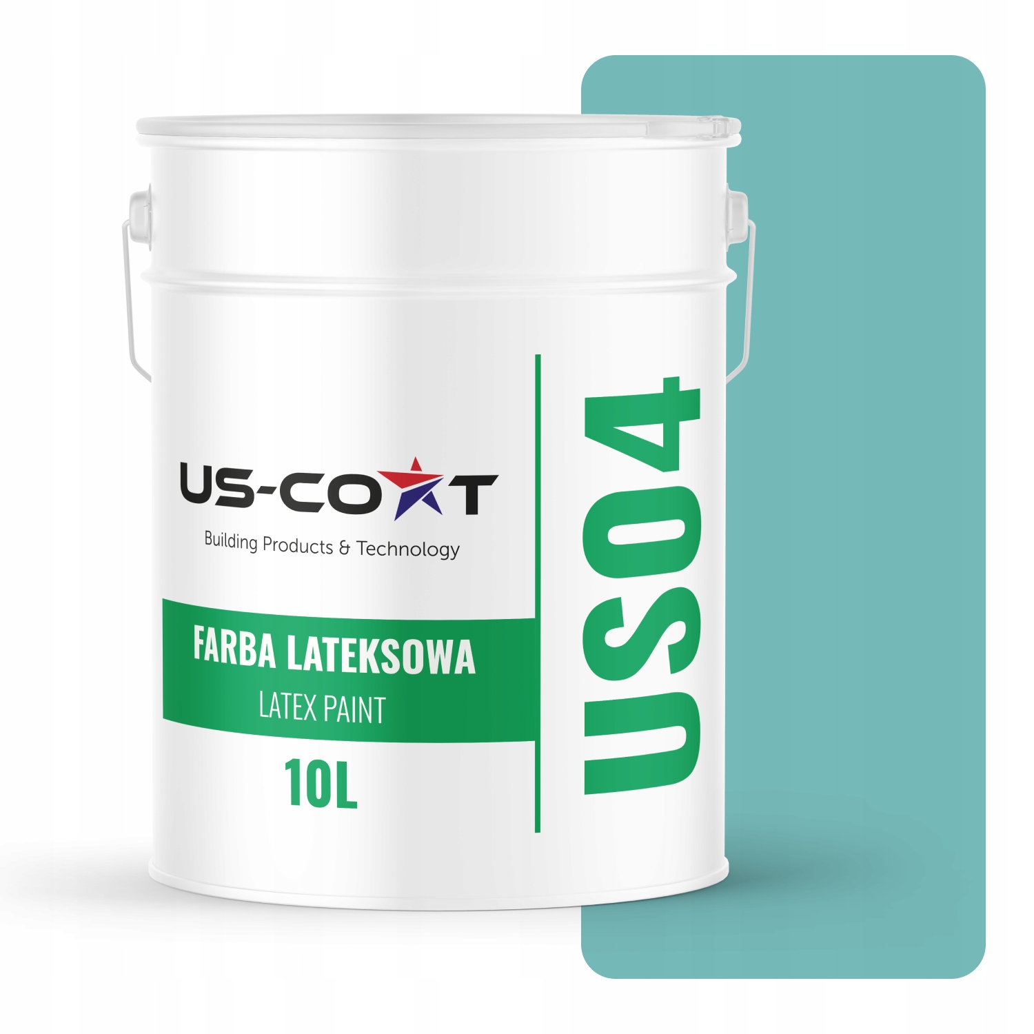 Nástenná Latexová Farba Tyrkysová H1441 10L Hlboká Matná Na Steny