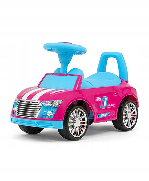 ND18_2552 Milly Mally Pojazd Racer Pink-Blue