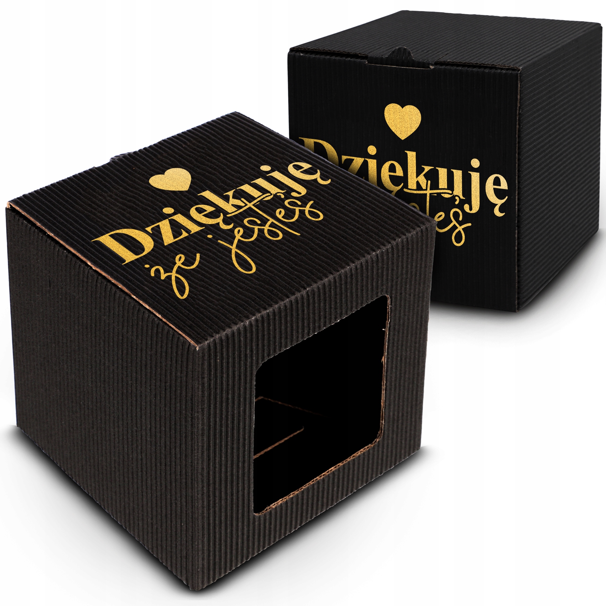 

Ozdobne Pudełko Fasonowe Dziękuje Że Jesteś Czarne