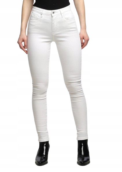 Pepe Jeans Dámské Džínové Kalhoty Bílé Úzké Nohavice 27/30 27/30 27/