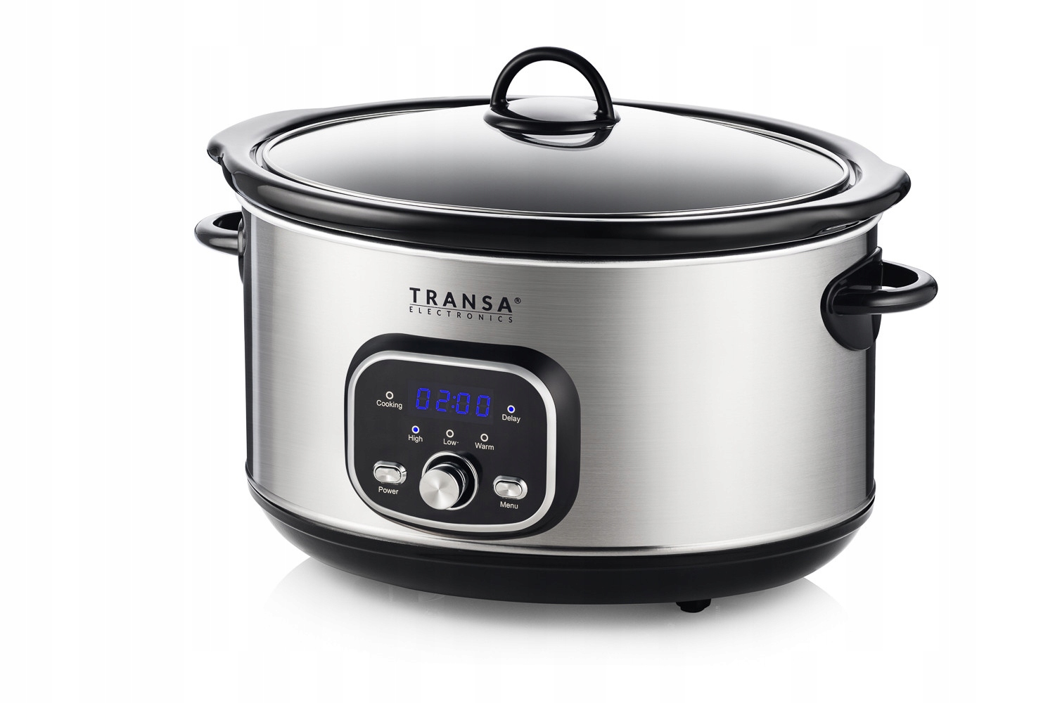 WOLNOWAR Garnek ceramiczny z PROGRAMATOREM SlowCooker TRANSA 4,5L 280W Marka Transa Electronics
