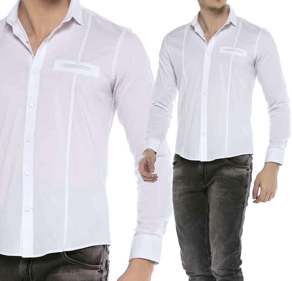 

Koszula Męska Casual Cipo Baxx slim fit #Prezent
