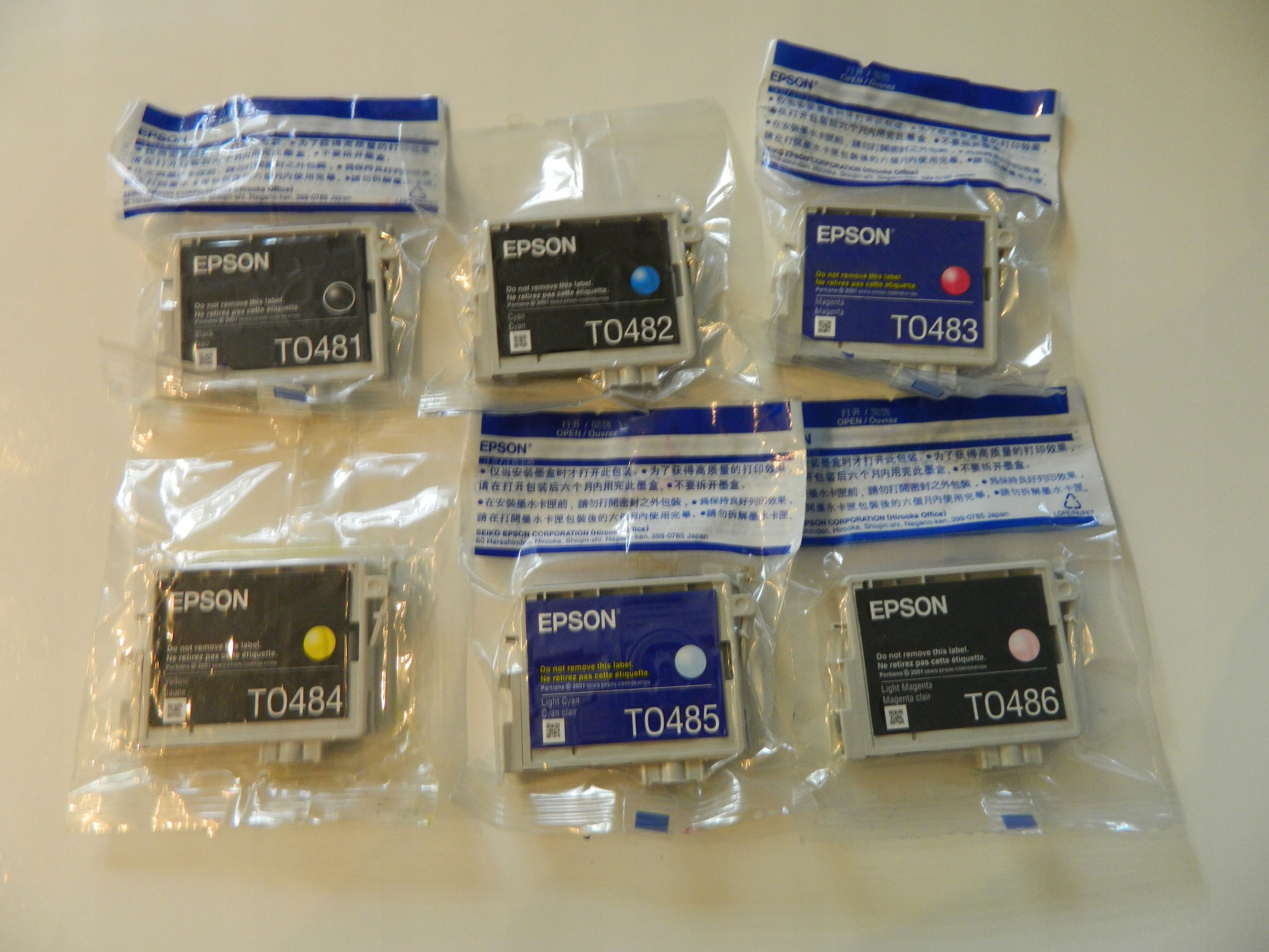 Originální Epson Inkousty T0486 R220 R300 RX500