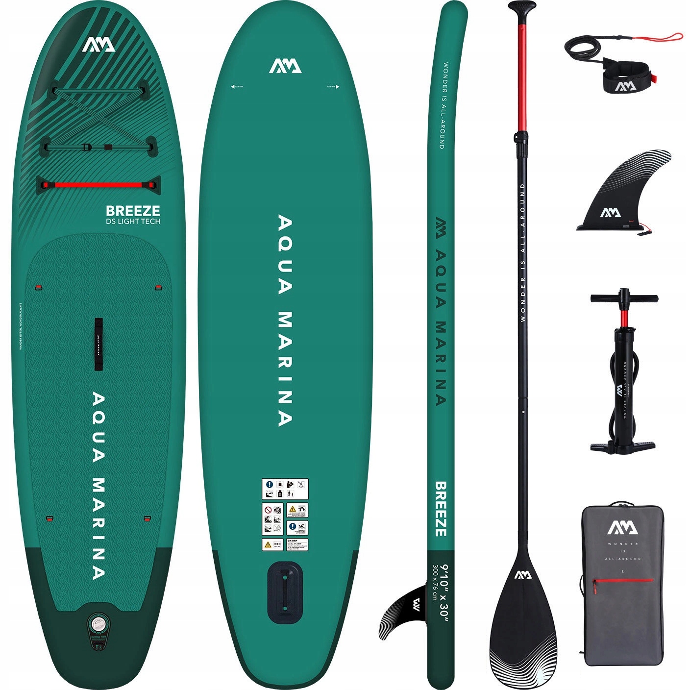 Deska Sup Pompowana Wiosło Aqua Marina Breeze 9'10