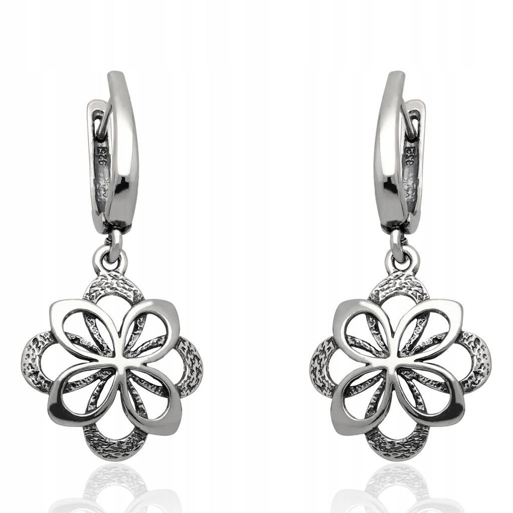 

Kolczyki srebrne oksydowane angielskie pr.925