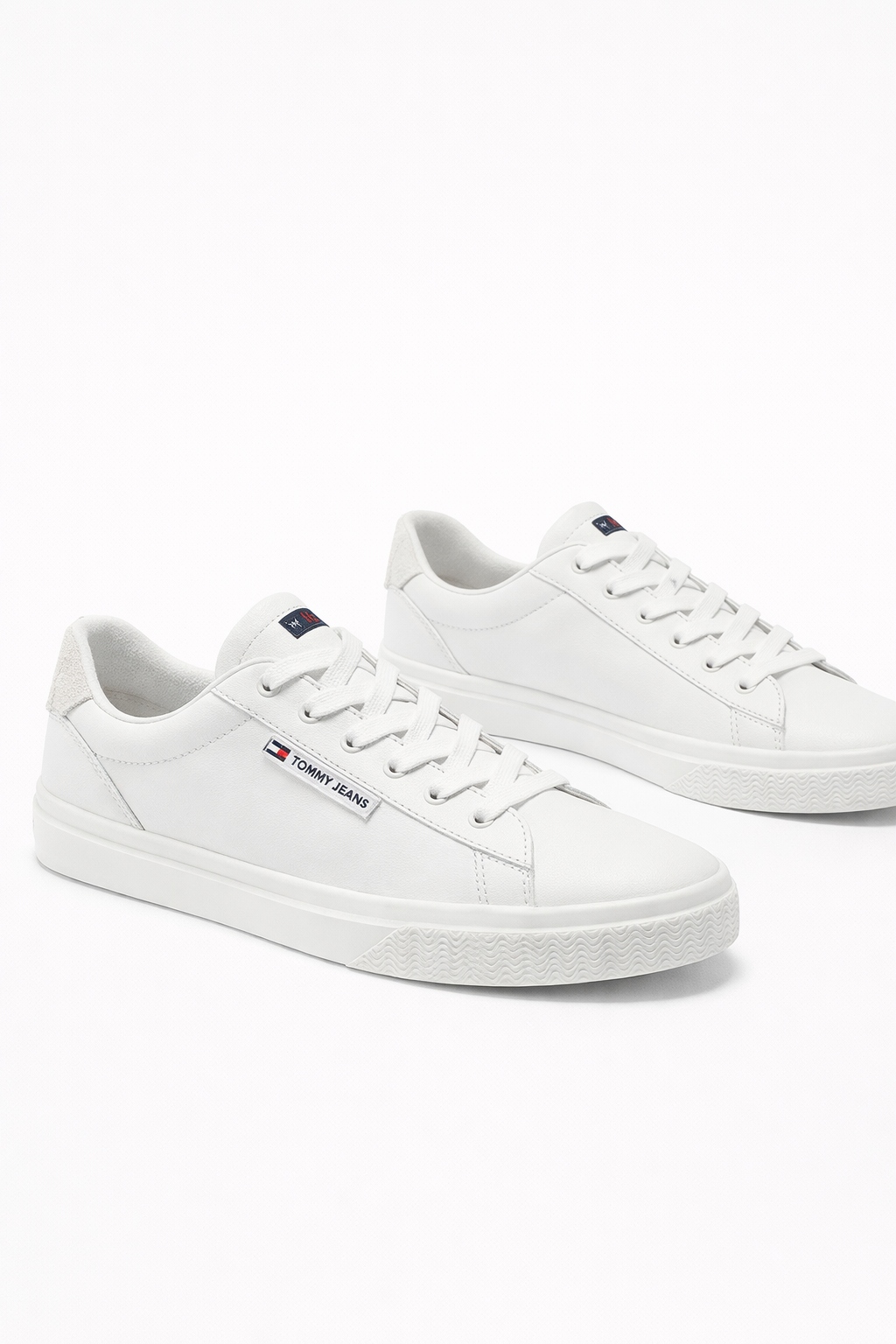 Tommy Jeans Bílé Sportovní Polobotky S Kůží A Logem 38 I4A