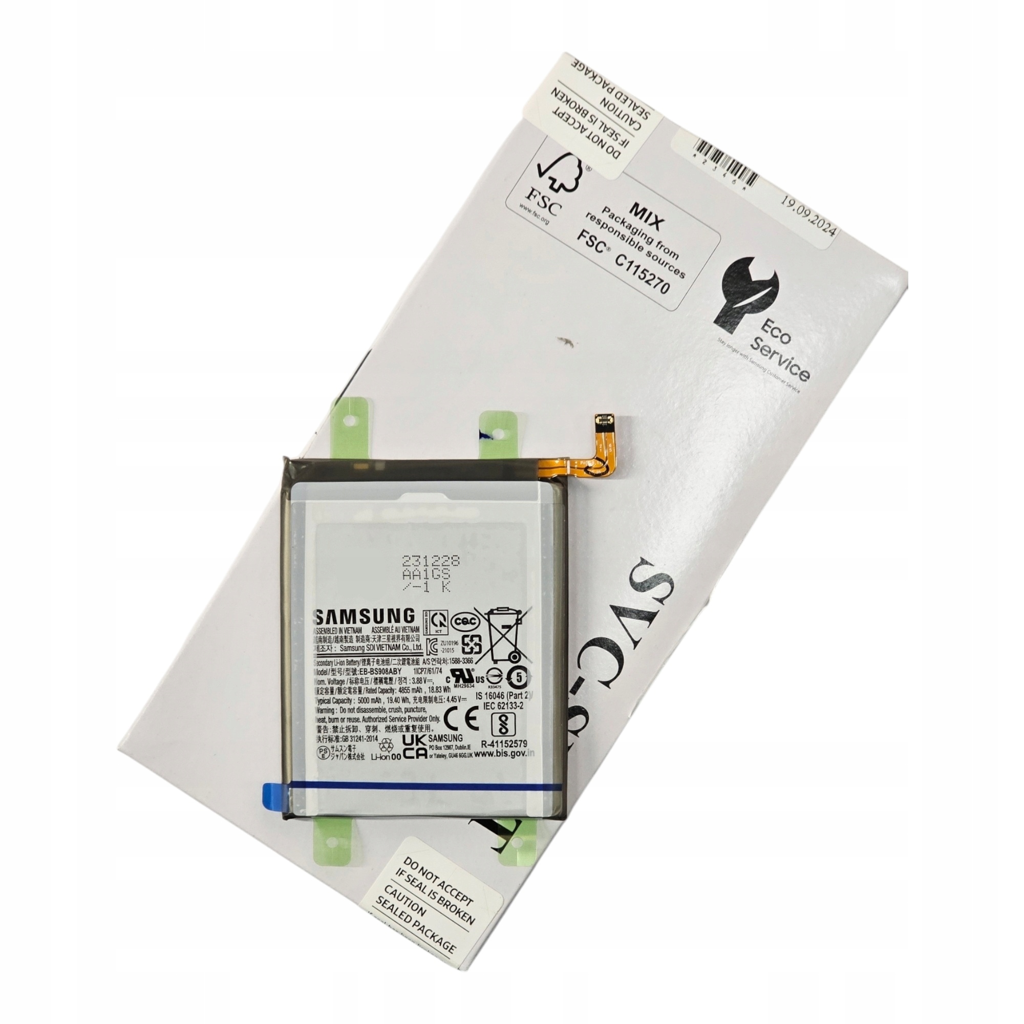 Bateria Samsung Galaxy S22 Ultra S908 nowa oryginalna Service Pack 5000 mAh