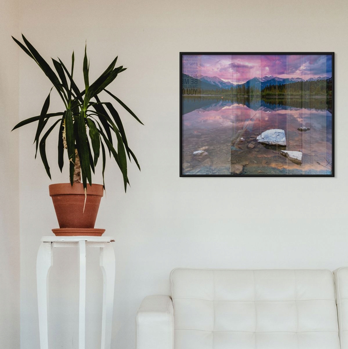 Czarna Ramka Rama aluminiowa 30x45 cm 45x30 cm Materiał przedniej osłony szkło akrylowe (plexi)