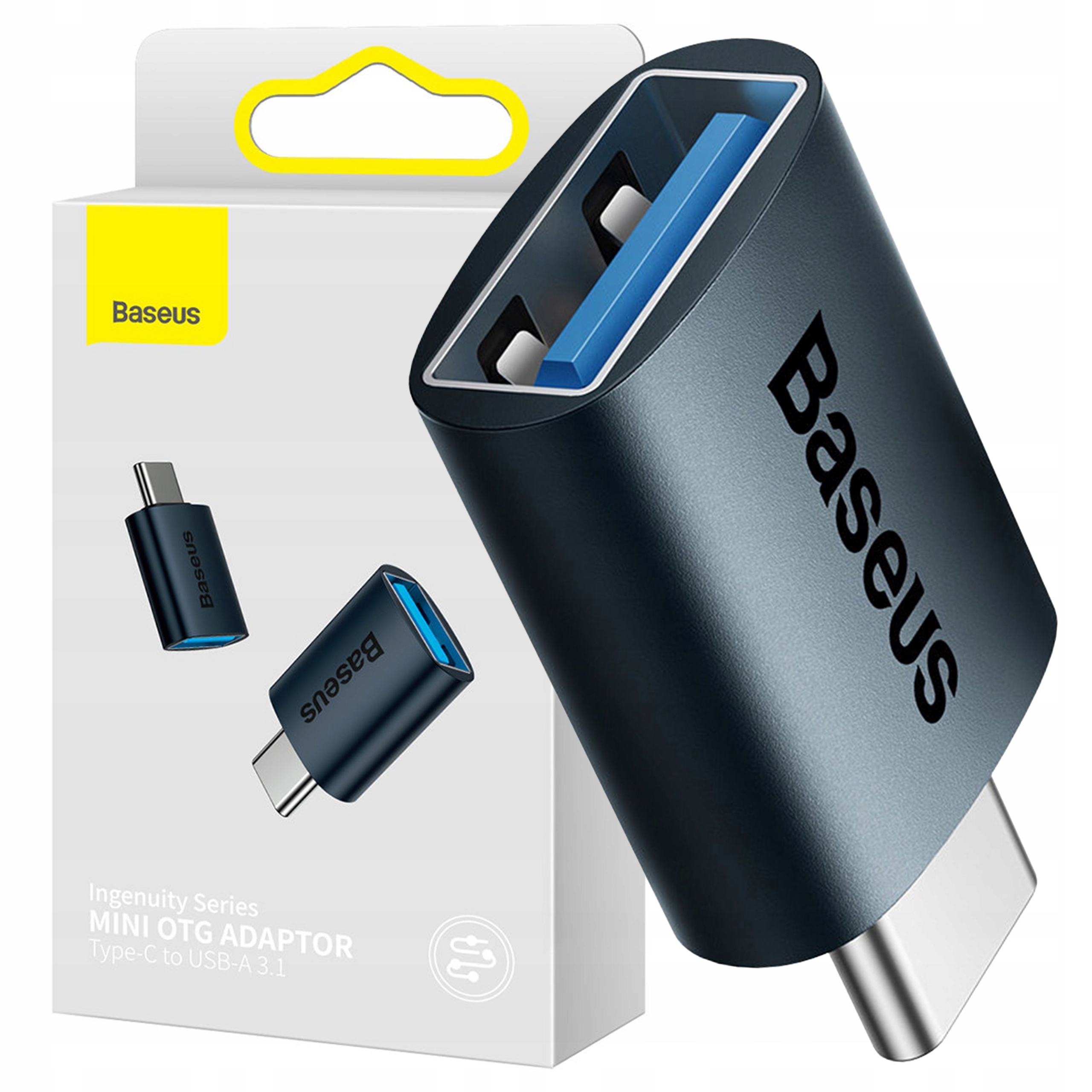 Baseus Przejściówka Usb C Na Usb Otg Adapter Do Telefonu Komputera 10GBIT/S