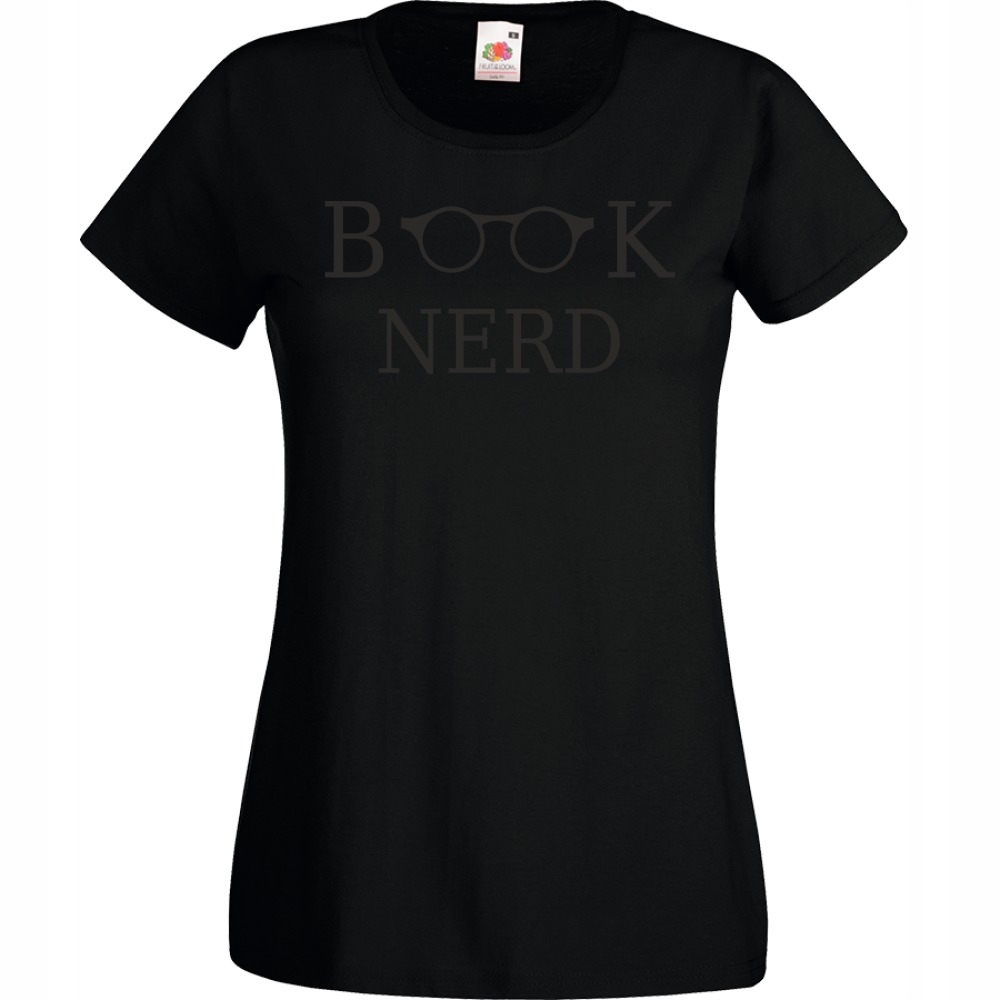 

Koszulka book nerd książkoholik XL czarna