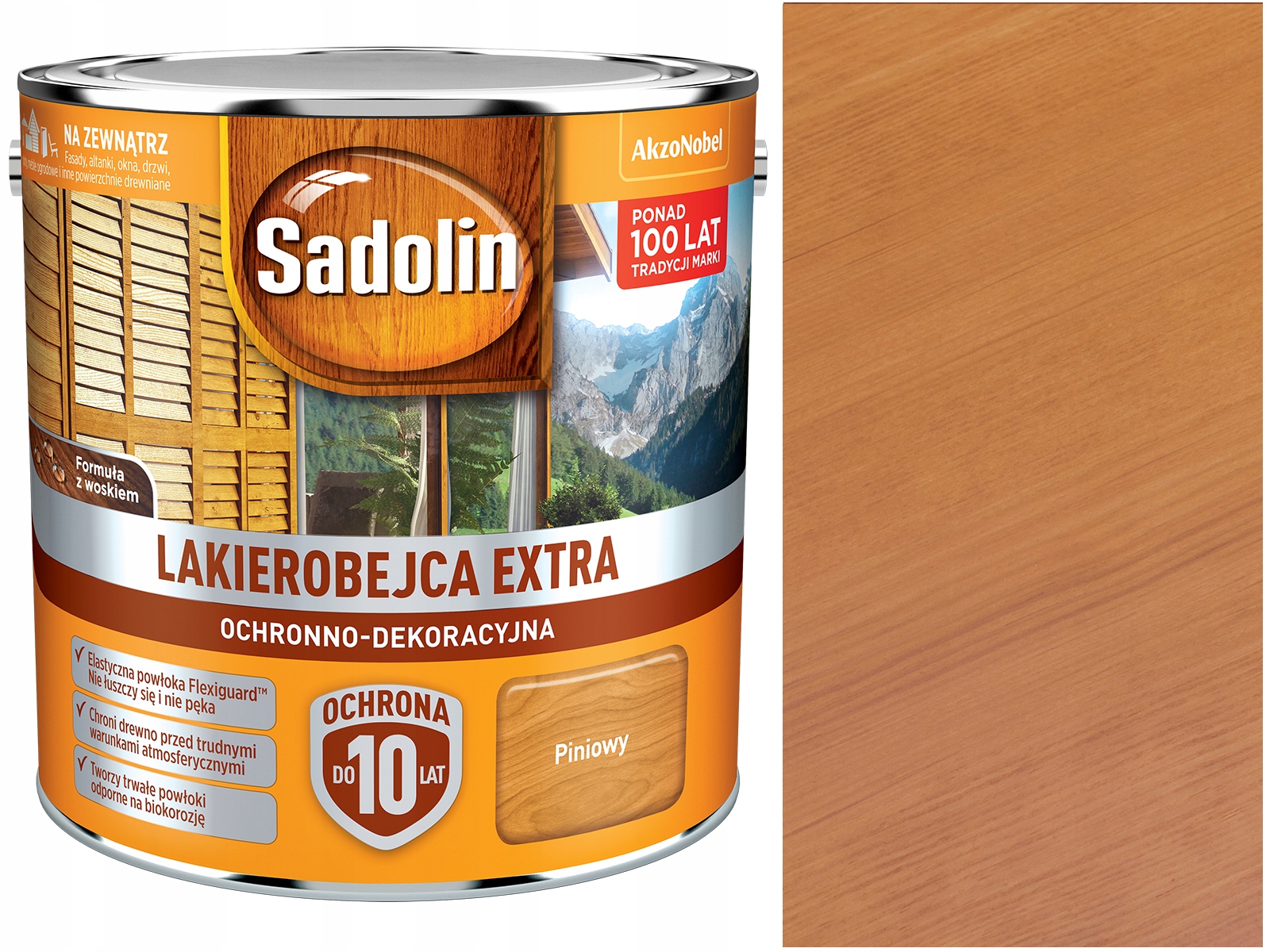 

Sadolin Lakierobejca do drewna Extra Piniowy 2,5L