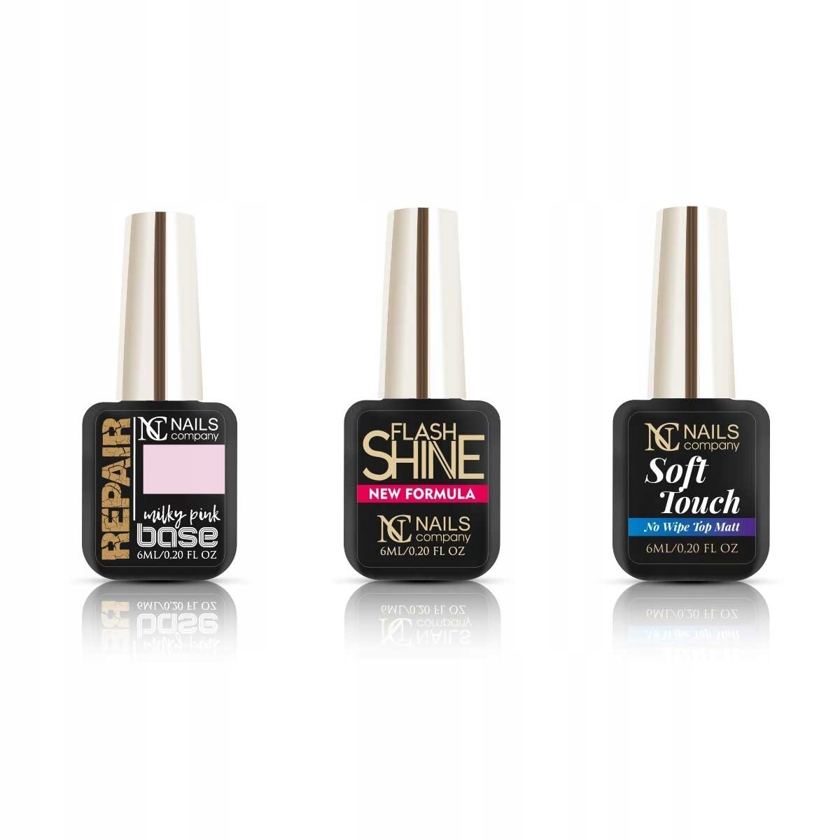 Sada 3 x Nails Company top báze 6 ml výběr
