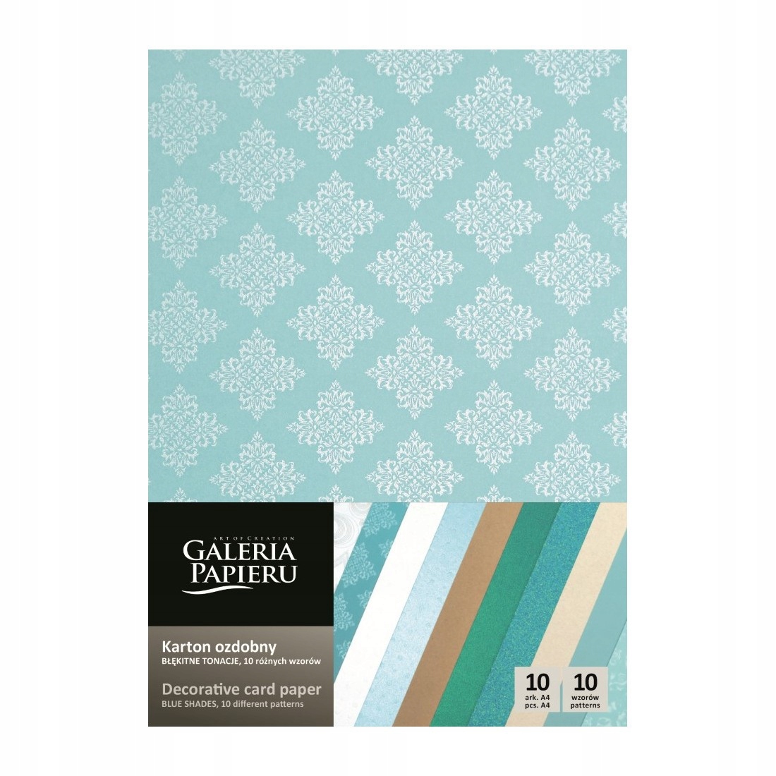 

Karton papier A4 ozdobny Mix 210-250g 10ark