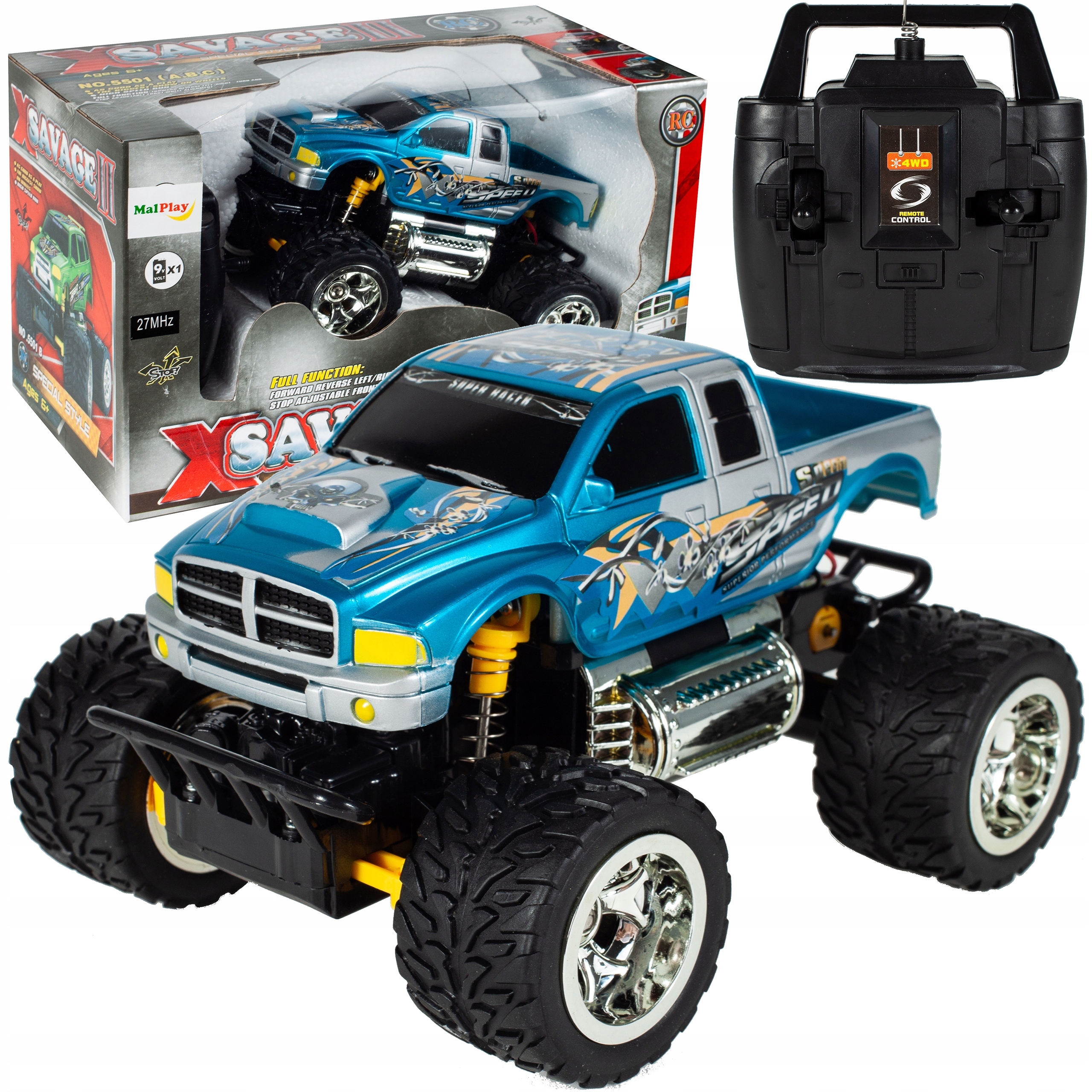 АВТОМОБИЛЬ С ДИСТАНЦИОННЫМ УПРАВЛЕНИЕМ АВТО ДЖИП Х-SAVAGE