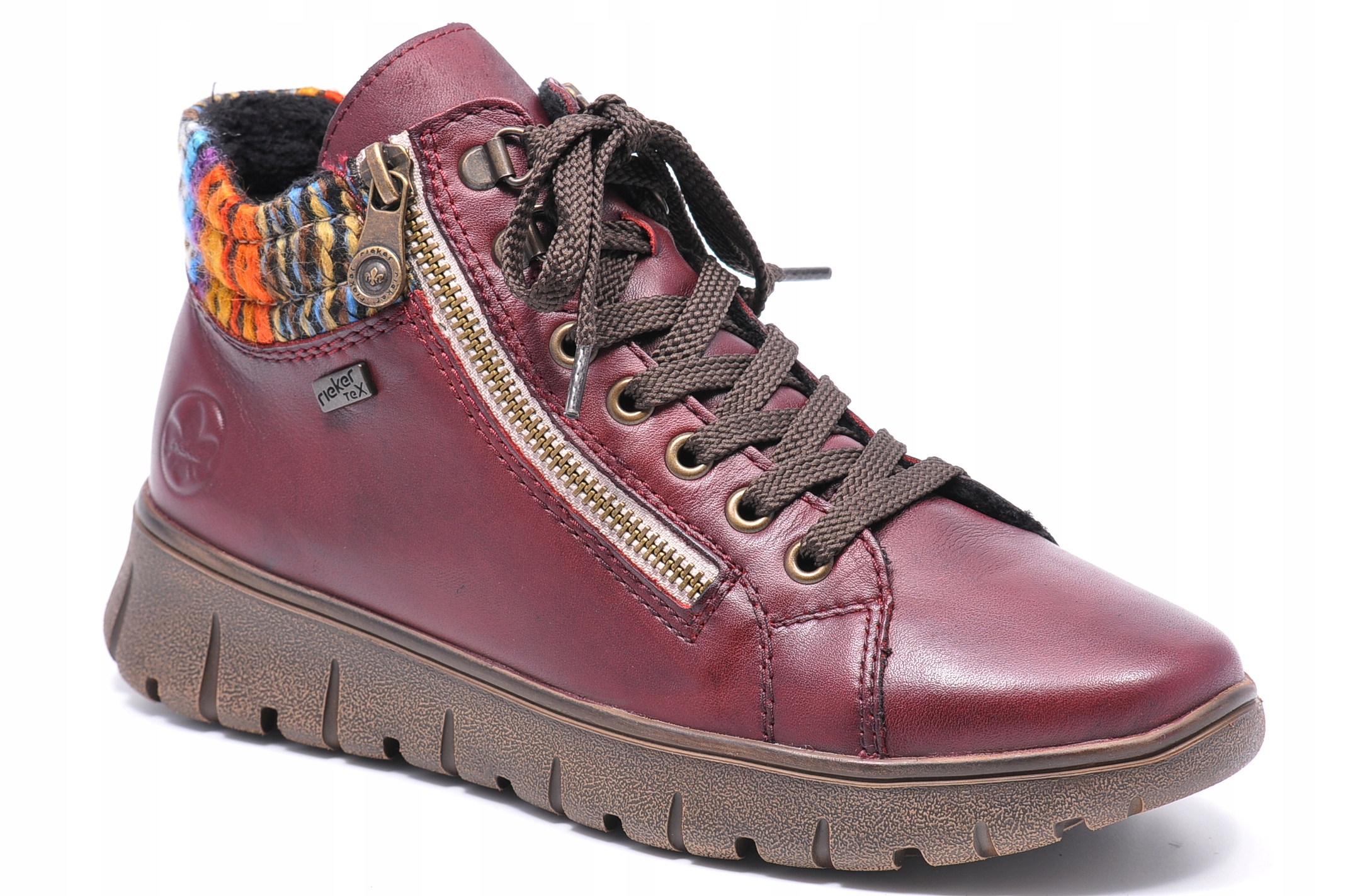 Kotníkové Boty Rieker N1305-35 Bordové, velikost 36