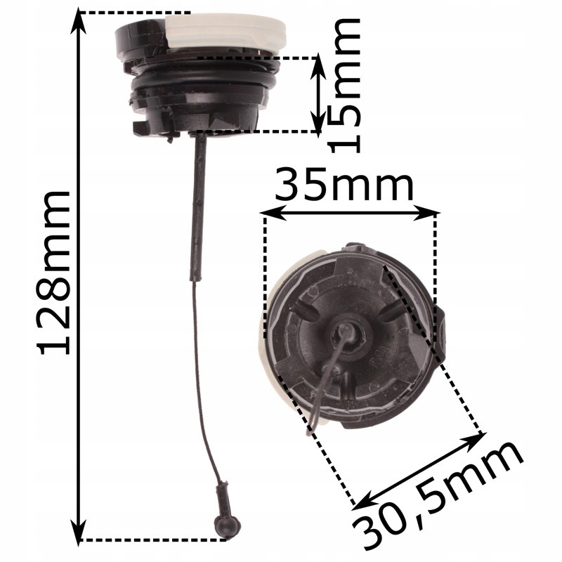 Korek paliwa do Stihl MS 230 250 260 290 341 440 Kod producenta 230 250 260 290 341 440