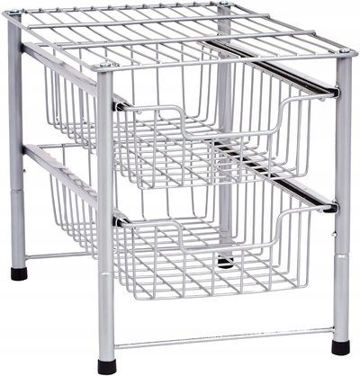 Organizer kuchenny Organizer na blat Szafka pod zlew srebrna