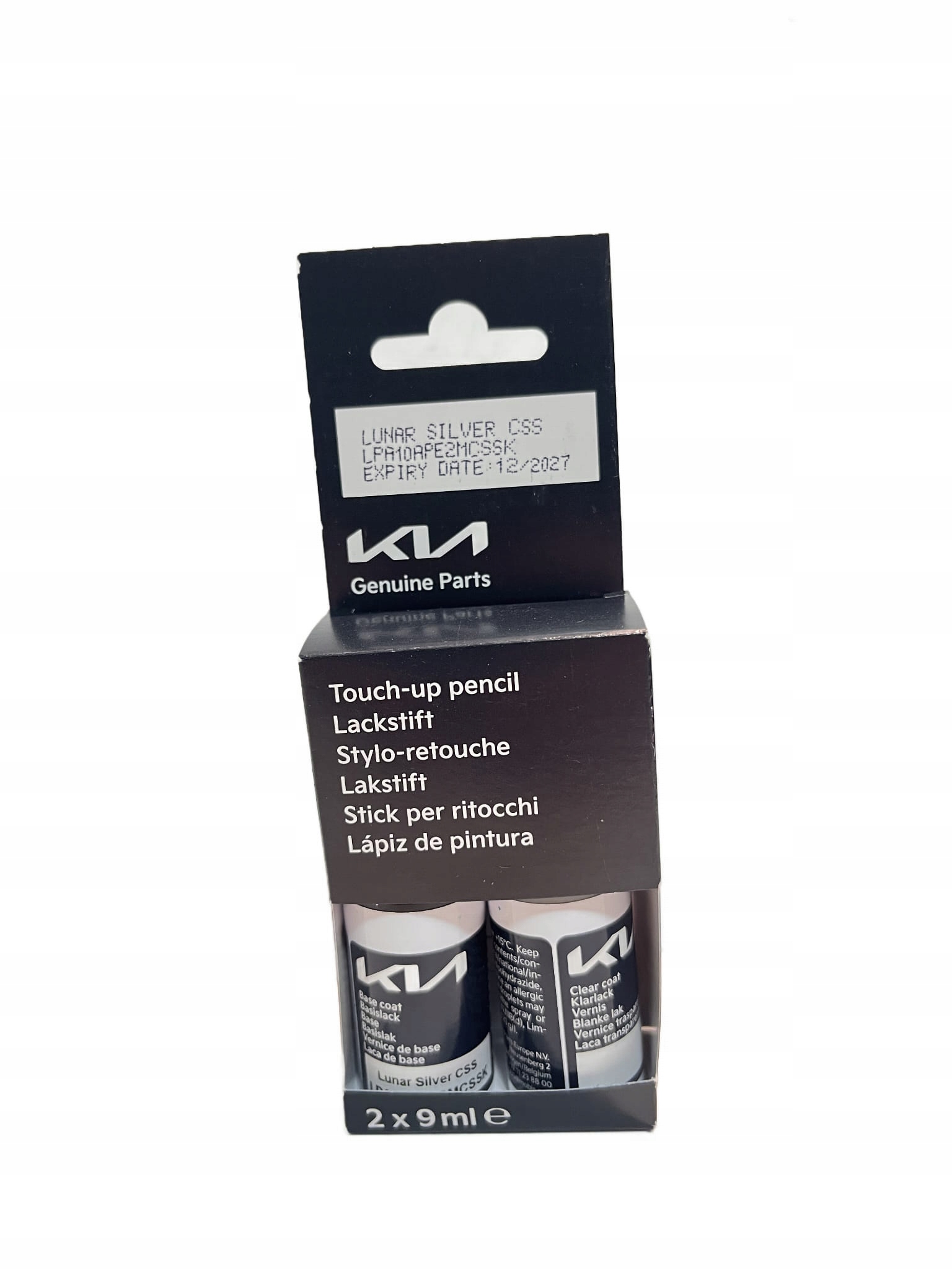 Lakier na zaprawki zaprawkowy sztyft Kia oryginał srebrny Luna Silver Css
