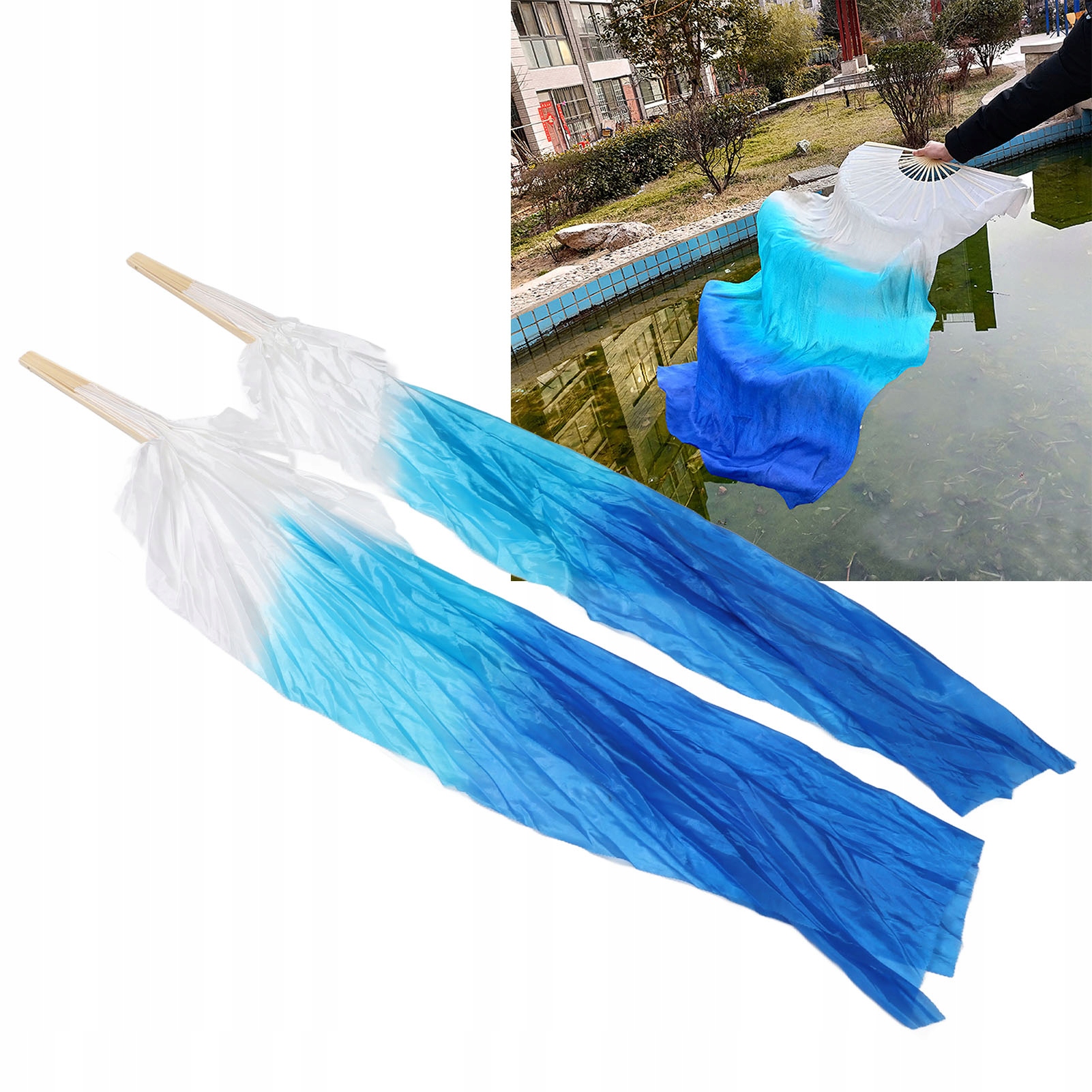 2 x Vějíř 1,5 m, stabilní pro sportovní tanec