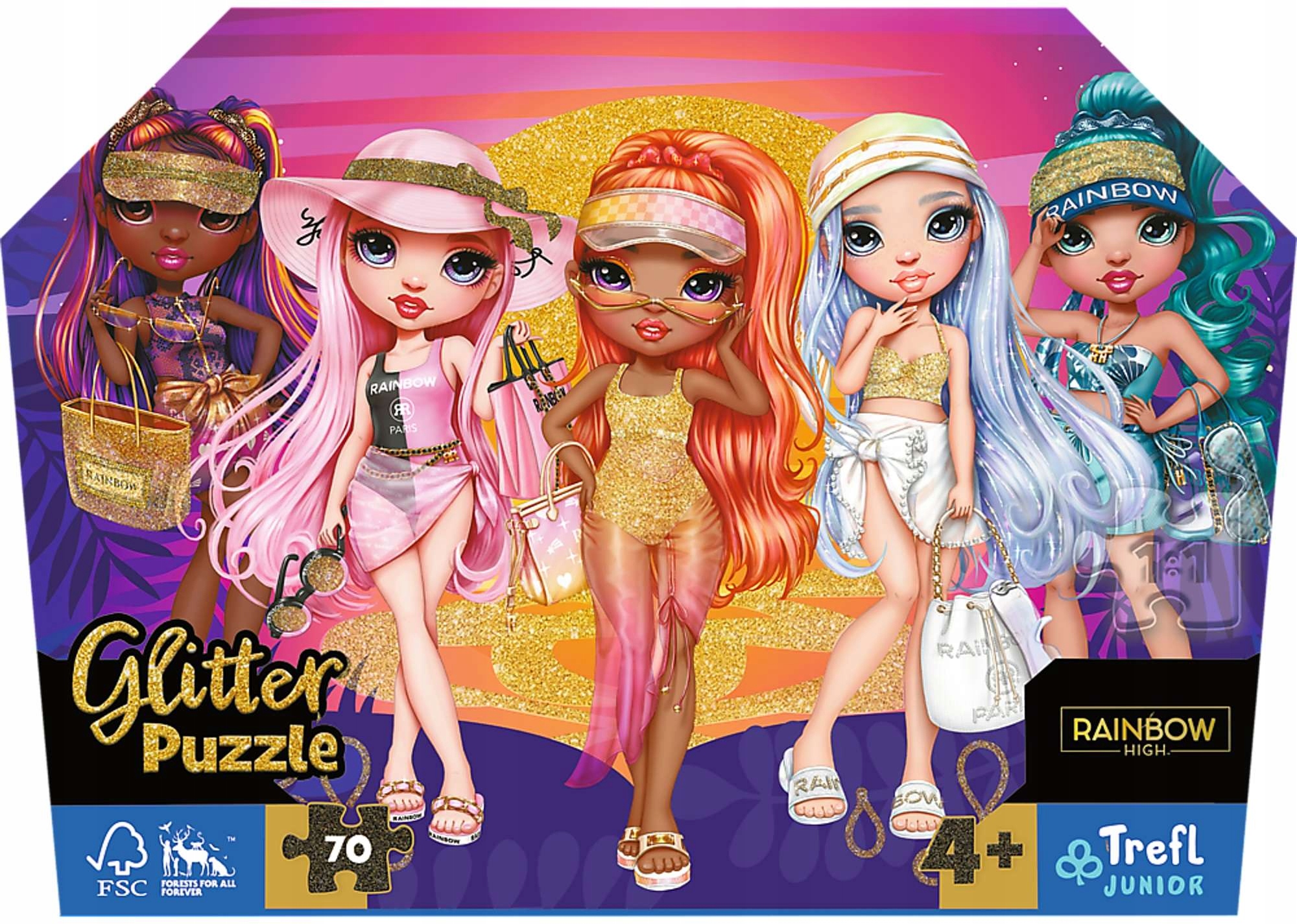 

Puzzle Laleczki Mga Rainbow High Glitter Trefl