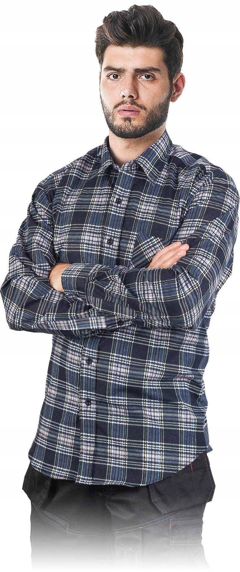 

Koszula 100 % bawełniana robocza w kratkę Gny L