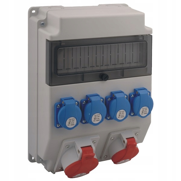 Rozvaděč Rozvaděčový Zásuvkový Okénko Silový Box 16A 32A