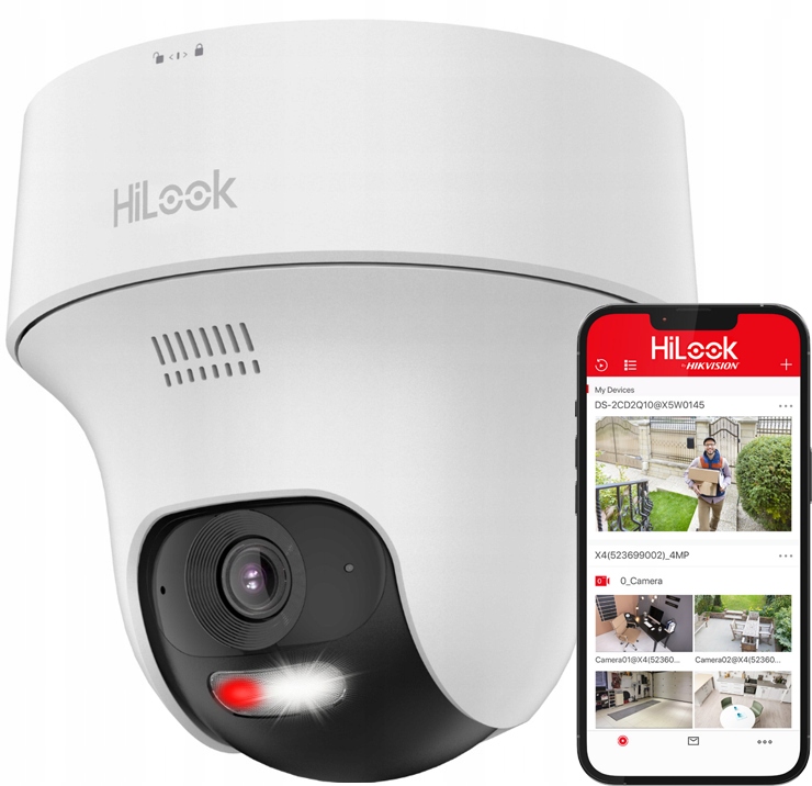 Kamera WiFi 4MPx Obrotowa EasyLink HiLook by Hikvision IPC-F140-LIDF/W